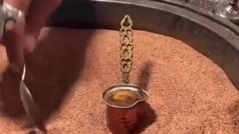 Cooking Coffee In Sand