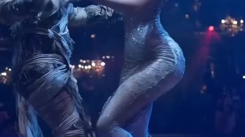 A Girl Dancing with Ancient Mummy on AGT Fusion 💖🎁🎉#shorts #dance #magic #youtubeshorts