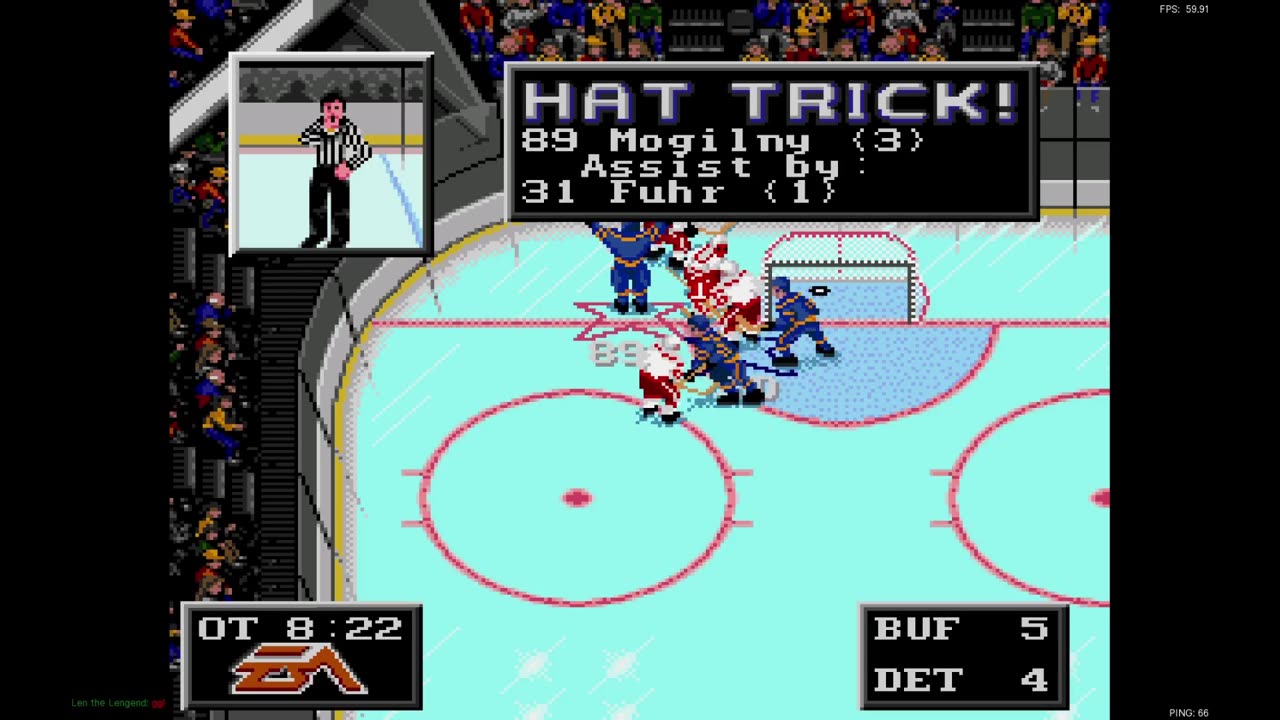 NHL '94 Classic GENS-B Fall 2024 G17 - FlamSlelter (BUF) at Len the Lengend (DET)