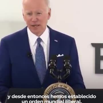 Biden dice que Estados Unidos debe liderar el 'nuevo orden mundial'