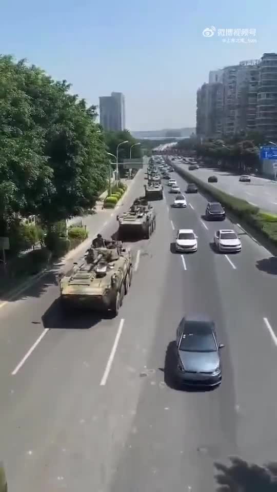 China is sending large forces to Fujian province off the coast of Taiwan