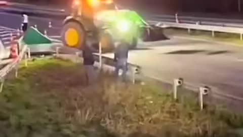 Francja Protest Rolników..