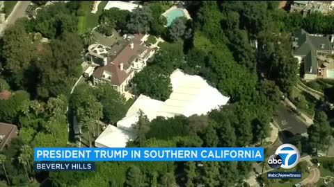 Fights break out between pro-Trump supporters and protesters in Beverly Hills