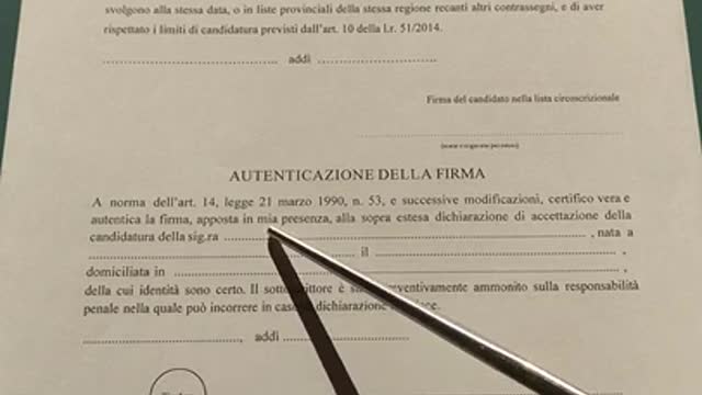 Parte 4. Accettazione di candidatura 3V