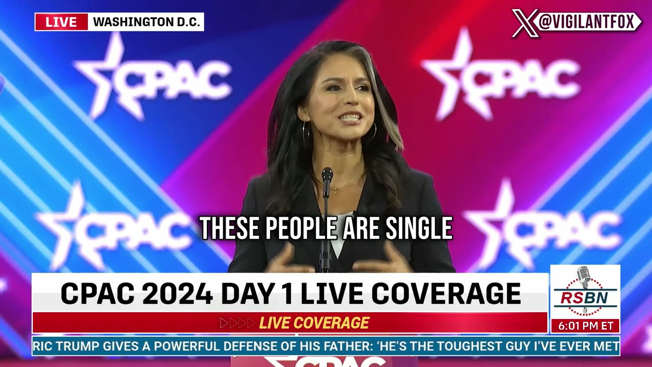 Tulsi Gabbard Unloads on the Democratic Establishment and Defends Trump at CPAC