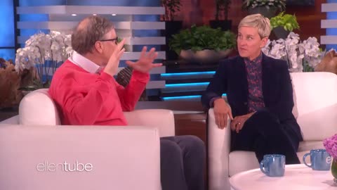 Bill gates Chats with Ellen for the First time