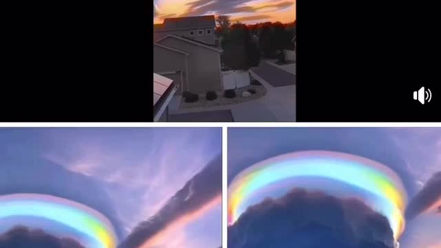 "rainbow cloud" was spotted over Hamilton, Virginia