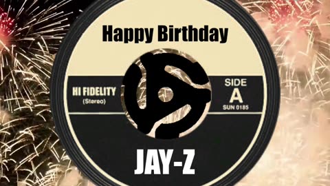 HAPPY BIRTHDAY JAY-Z