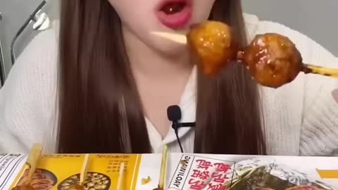 ASMR MUKBANG Fire Noodles & Cheese Pork Cutlet & Hot Fried Chicken EATING