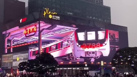 Future 3D billboard in china 🤯🤯 #shorts #china