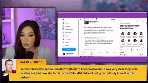 Lauren Chen Rants about being censored by Jews