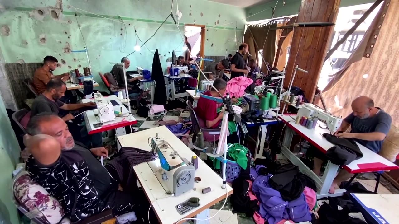 Gaza clothing workshop rises from rubble to provide jobs