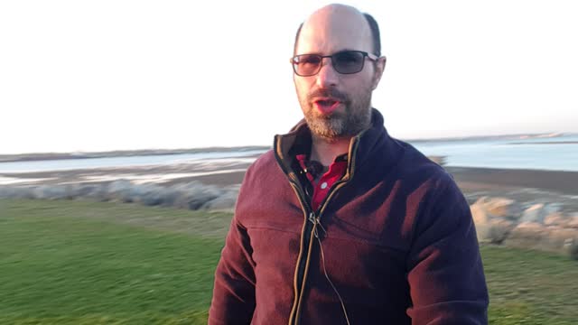 GoPro on an Ulanzi selfie stick. Riverside