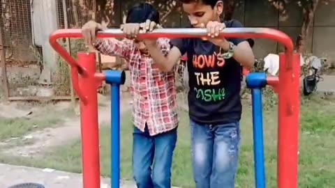 Two child amazing activity