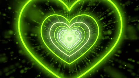 601. Color Changing Heart Tunnel💚🤍Love Heart