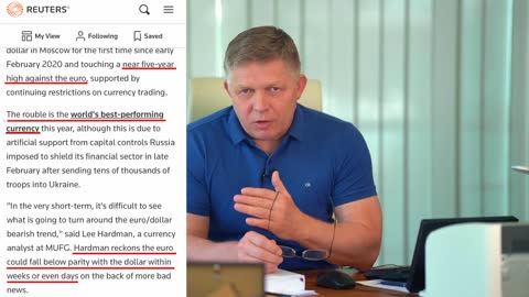 Robert Fico k zastavení dodávek plynu Ukrajinci na Slovensko