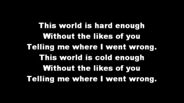 Cold World - Stinging Rain