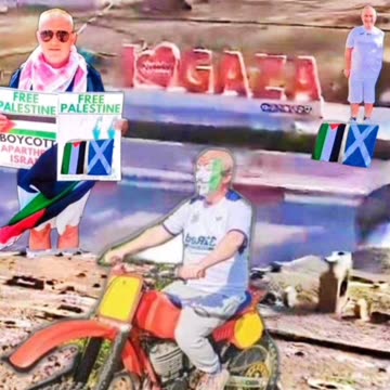 Gaza Palestine tourist sign.