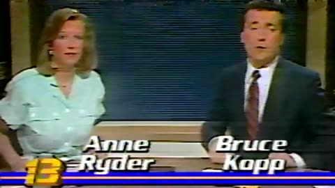 May 22, 1988 - Brief Snippet of Anne Ryder & Bruce Kopp Weekend Newscast