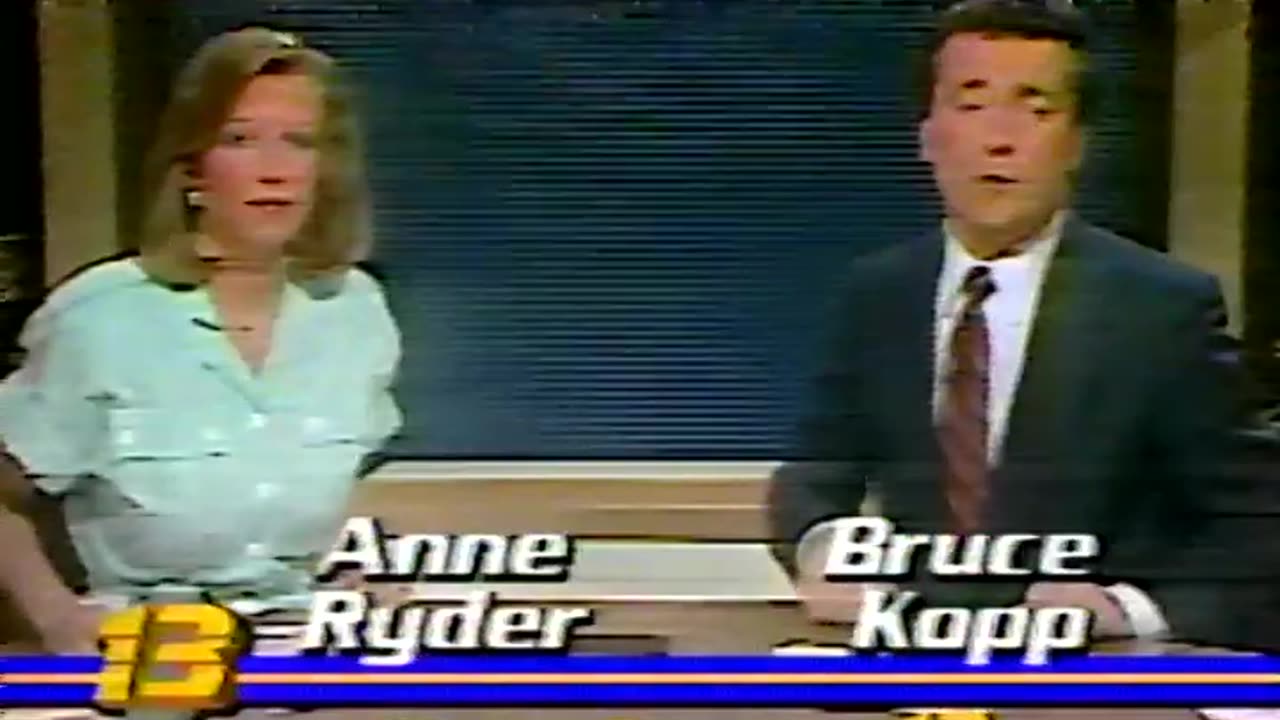 May 22, 1988 - Brief Snippet of Anne Ryder & Bruce Kopp Weekend Newscast