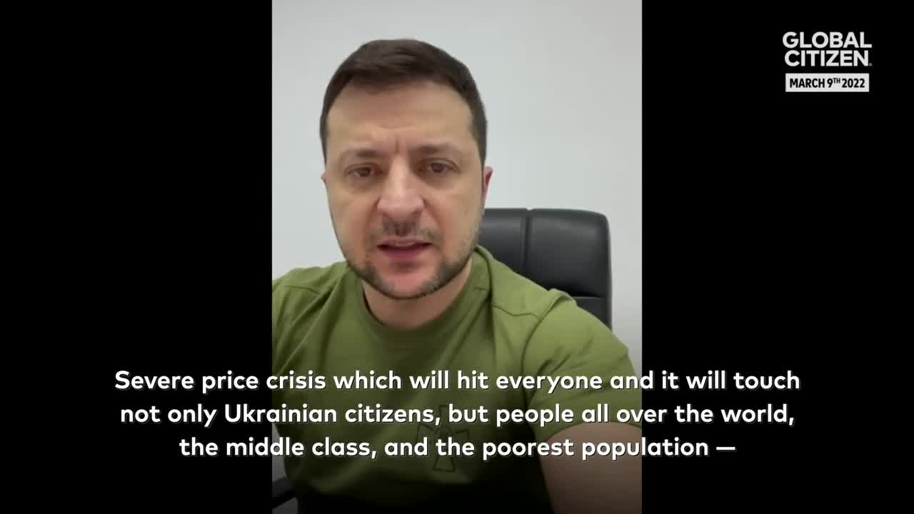 A Hunger Crisis Is Looming, Ukrainian President Zelenskyy Warns