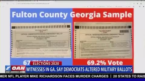 Georgia: Democrats Altered MILITARY BALLOTS ! Stop The Steal!