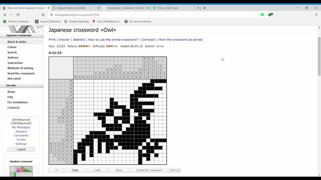 Nonograms - Owl