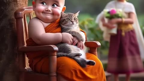 Little monk so cute