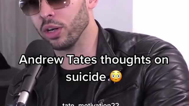 Andrew tate on suicide