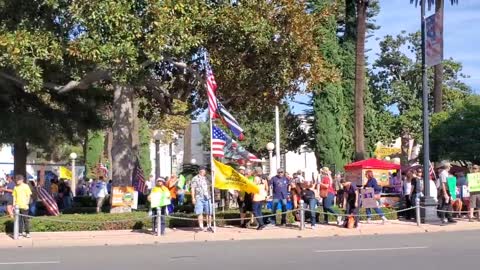 Orange County, California, is out rallying against the mandates.