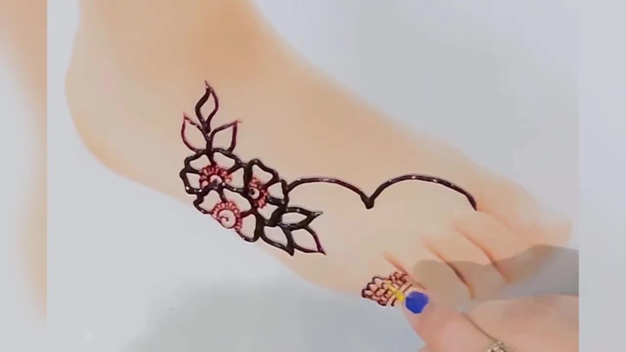 simple mehndi design 2023 best leg mehndi design