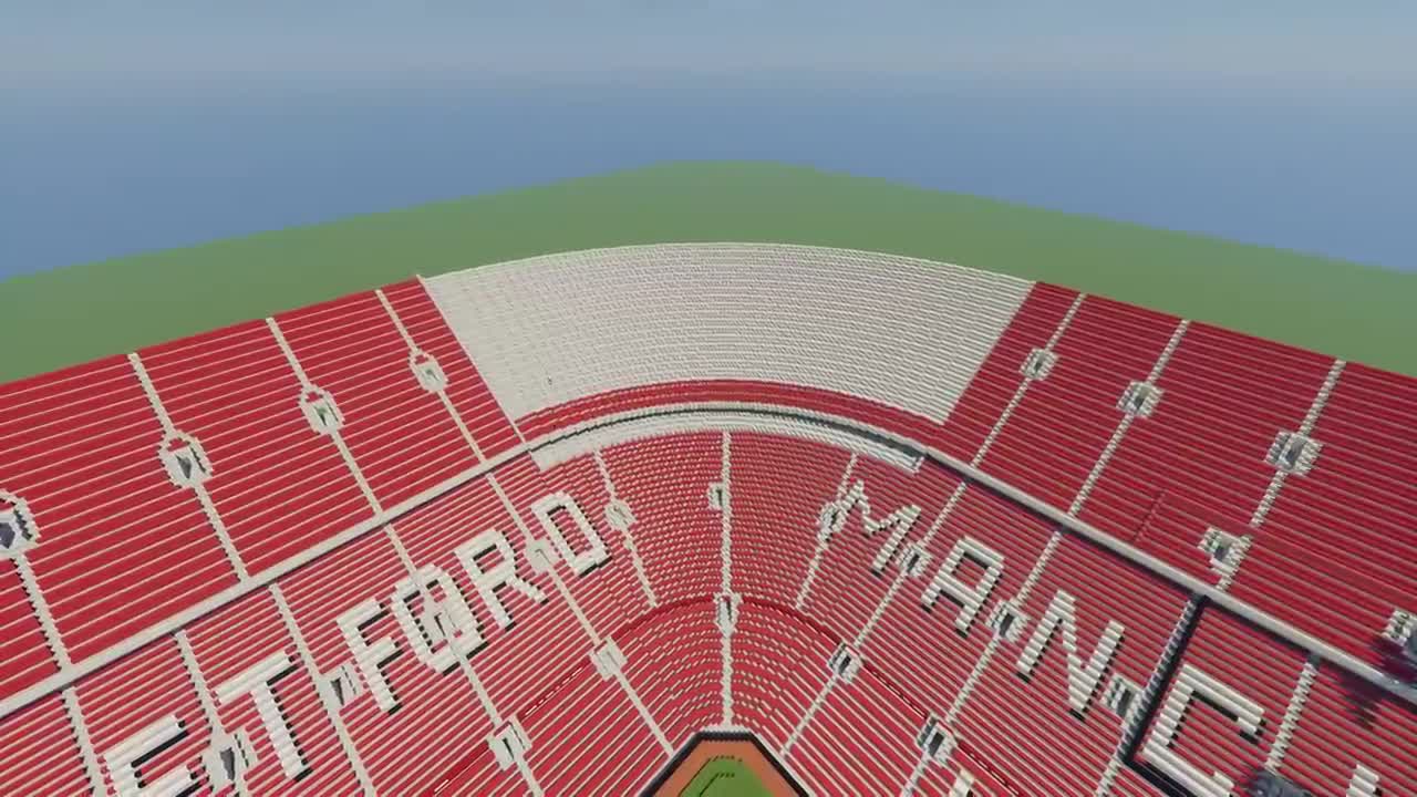 Minecraft - TIMELAPSE - Old Trafford (Manchester United)