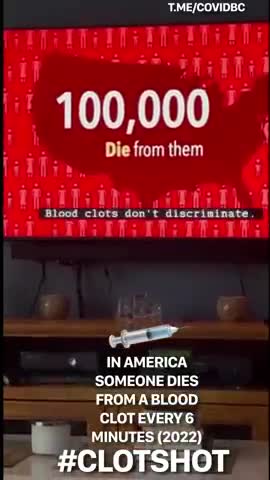 New TV Ad: In America Someone Dies From A Blood Clot Every 6 Minutes