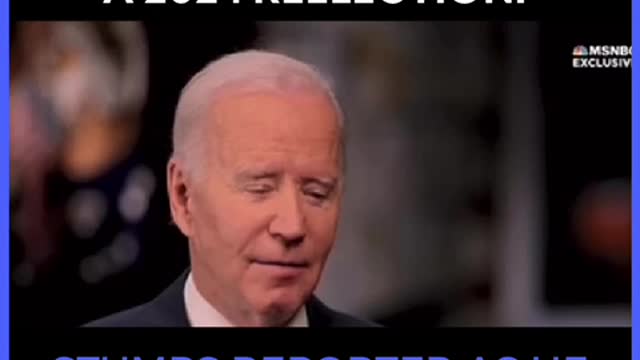 Sleepy Joe Was Asked About A 2024 Run For Re-Election… Appears To Fall Asleep Mid Answer