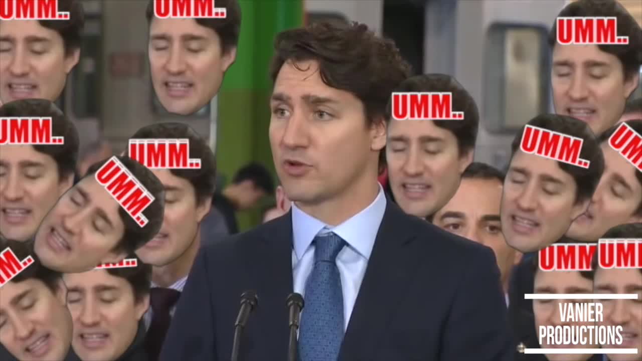 justin trudeau 50 umms in 1 minute 23 seconds.