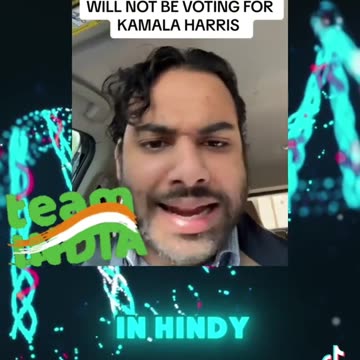 The Indian community will not be voting for Kamala Harris