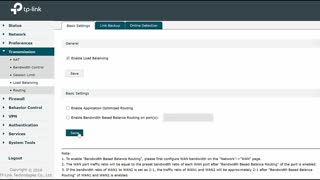 Increase Faster stable internet Setting TP Link Safestream Multi WAN LAN Gigabit Ports TLR600VPN
