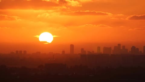 Sunset timelaspes in just 10 seconds.