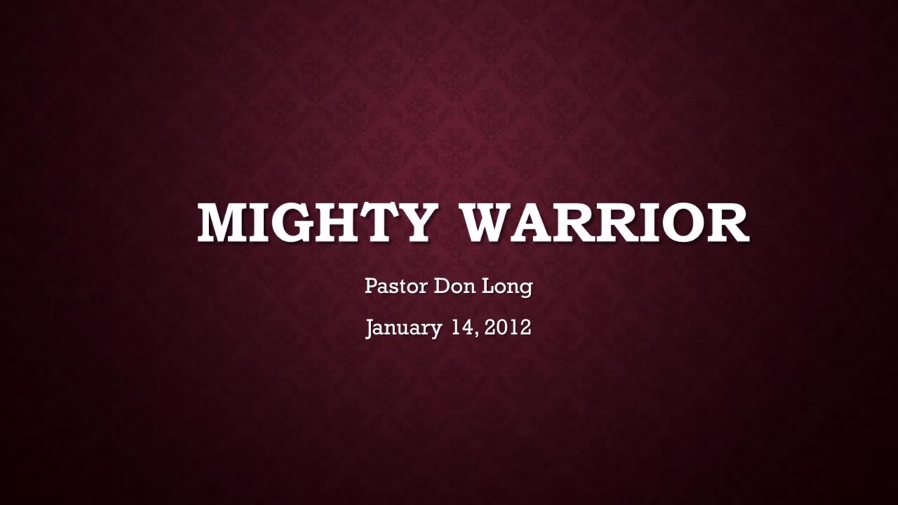 Mighty Warrior (January 14, 2012)