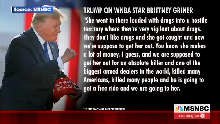 Trump Puts Brittney Griner on Blast