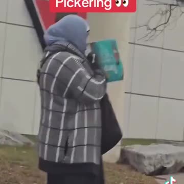 Canadian newcomer out begging for money while hiding her fancy IPHONE