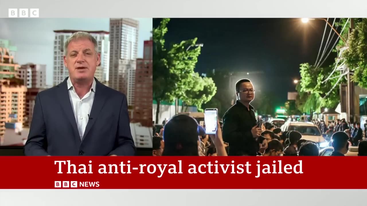 Thai anti-royal activist jailed for insulting the monarchy - BBC News