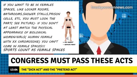 Congress pass these now" Dick Act" & "Pretend Act"