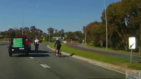 Dash Cam Bicycle Crash 2021 #8