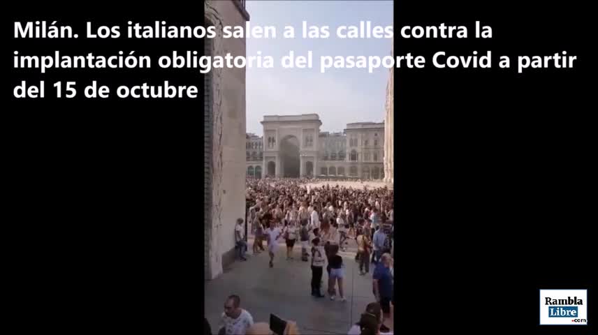 Italia Y Suiza vuelven a las calles contra el pasaporte Covid