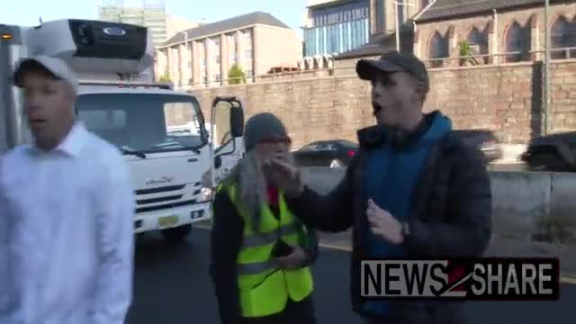 "Climate change" activists blocked a road in DC in "protest", didn't last long.