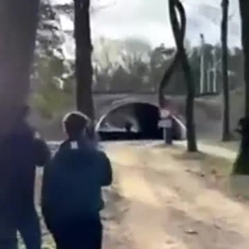 Fireworks in a tunnel