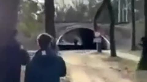 Fireworks in a tunnel