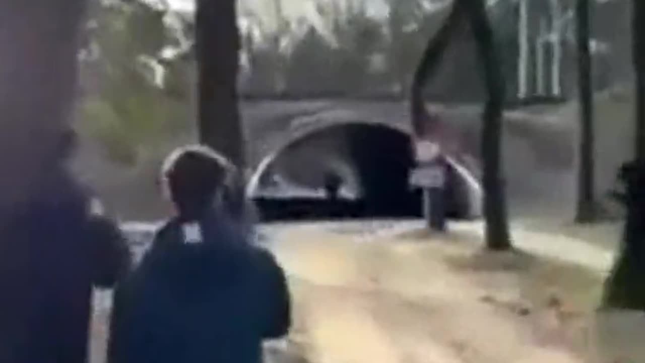 Fireworks in a tunnel