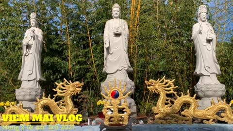 Chùa Di Lặc San Jose California mùng 2 Tết Âm Lịch.